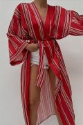 Lucinda Çizgili Kimono 5014-04 resmi
